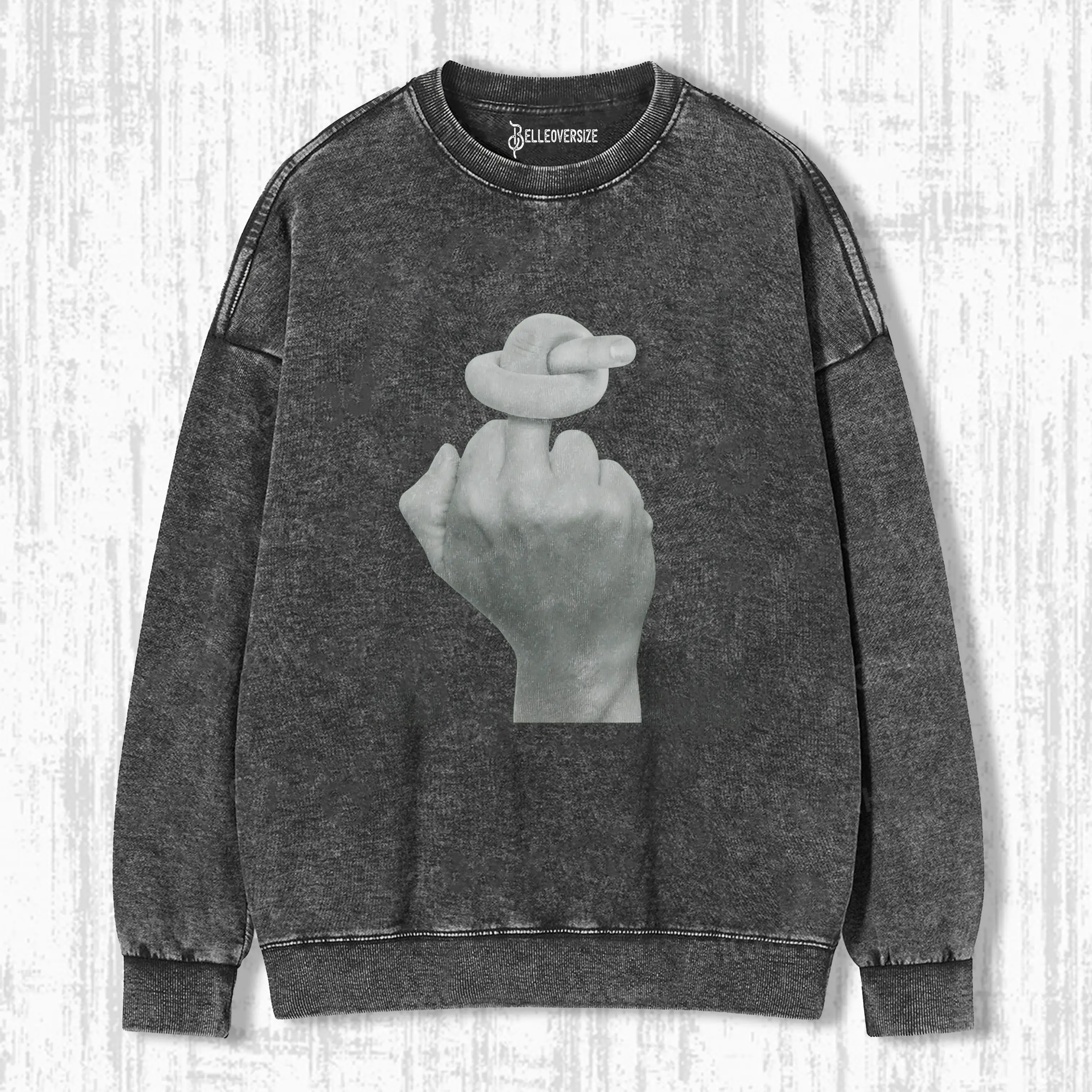 KNOTTED MIDDLE FINGER  SWEATSHIRTS